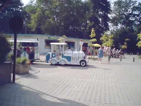 le petit train avec ses passagers